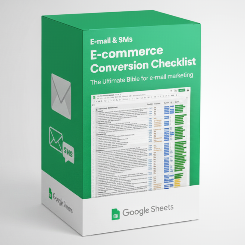 E-mail & SMS E-commerce Conversion Checklist The Ultimate Bible for e-mail marketing and retention